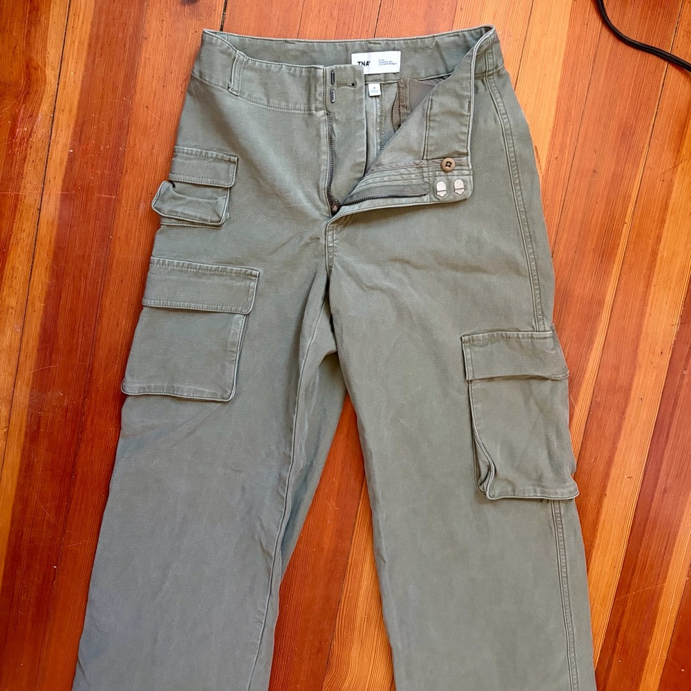 TNA Olive Cargo Pants